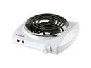 Brentwood 1000W Single Burner Spiral TS-322 White
