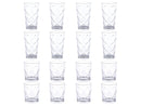 16pc Etched Glass Tumbler Set