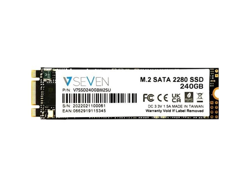 V7 V7SSD240GBM2SU 240 GB Solid State Drive M.2 Internal SATA SATA/600 TAA