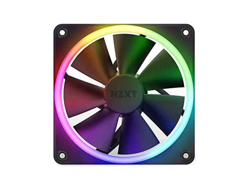 NZXT Aer F140 RGB Black Twin Pack - 2x Fan & RGB Lighting Controller - High