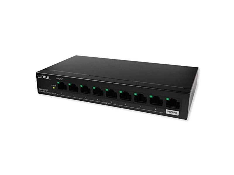 8 port unmanaged poe+ switch