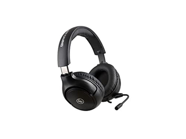 iogear kaliber gaming headset, 50mm max bass drivers, 4-way swiveling noise