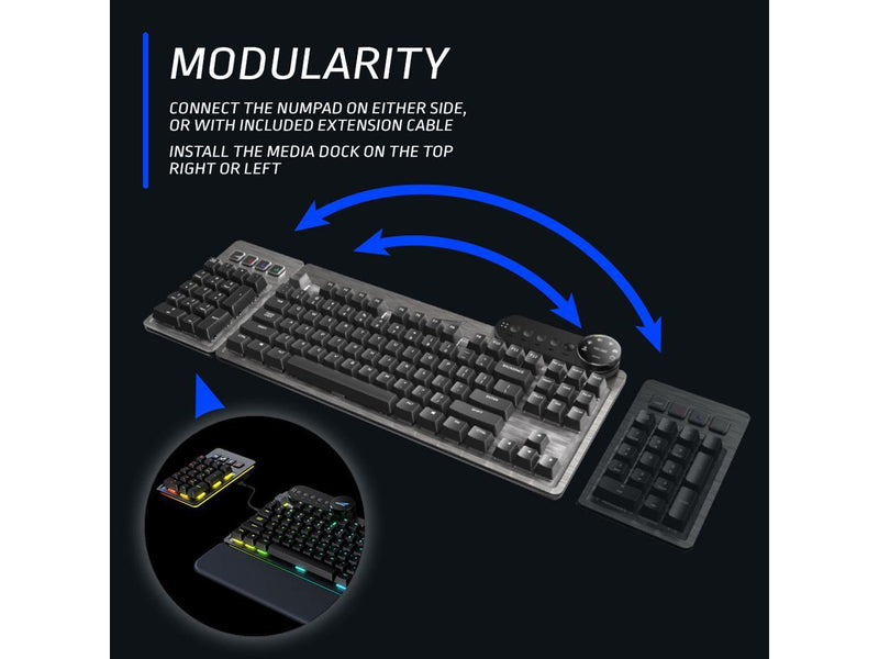 MOUNTAIN Everest Max Mechanical Gaming Keyboard - Modular - Integrated Display