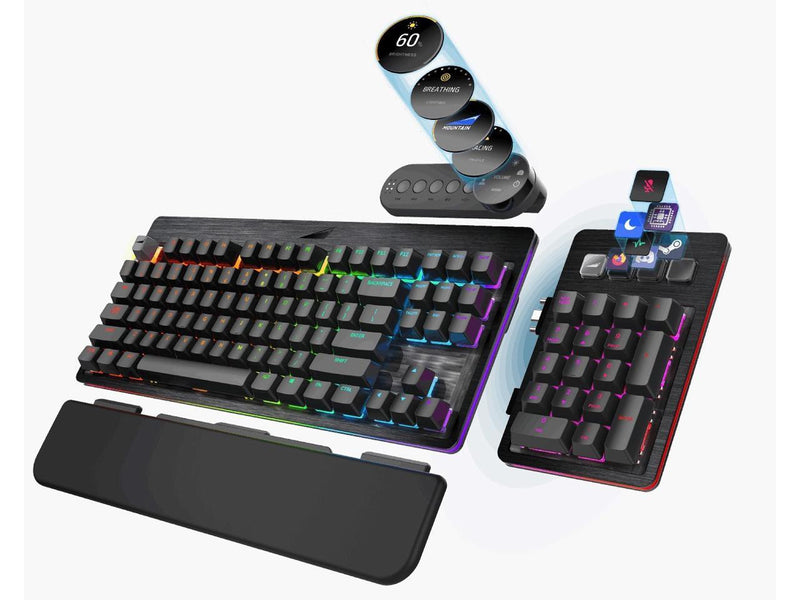 MOUNTAIN Everest Max Mechanical Gaming Keyboard - Modular - Integrated Display