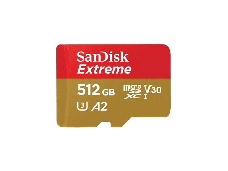WDT SDSQXA1-512G-AN6MA 512 GB SanDisk Extreme UHS-I microSDXC Memory Card with