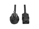 Tripp Lite Model P006-003-15D 3 ft. Desktop Computer AC Power Cord, Right-Angle