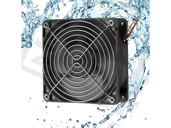 120mm 12V Seal IP65 Waterproof Fan High Speed 12V DC 120mm 3 Pin Ventilation