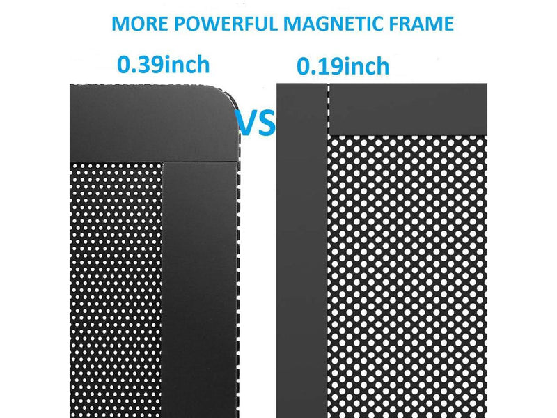 120mm Fan Dust Filter Mesh 4.72inch Magnetic Frame PVC PC Computer Case Fan Dust