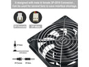 3-Pack 120mm 12V DC High Airflow Computer PC Case Fan 120x120x25mm 3Pin 4.72inch