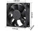 80mm 24V DC Cooling Fan CF8025 High Speed 24V 80mm 25mm 2Pin PC Exhaust Muffin