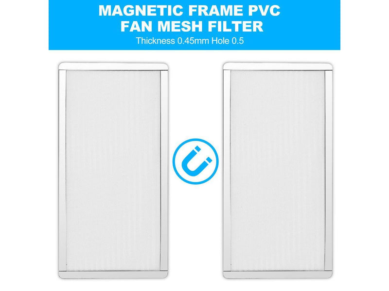 360mm 120mm x 2 PC Fan Dust Mesh Filter 4.72inch PVC Computer PC Case Dust Proof