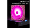 120mm Computer PC Cooling Fan Pink LED Case Cooler Fan Quiet 12V Computer PC Fan