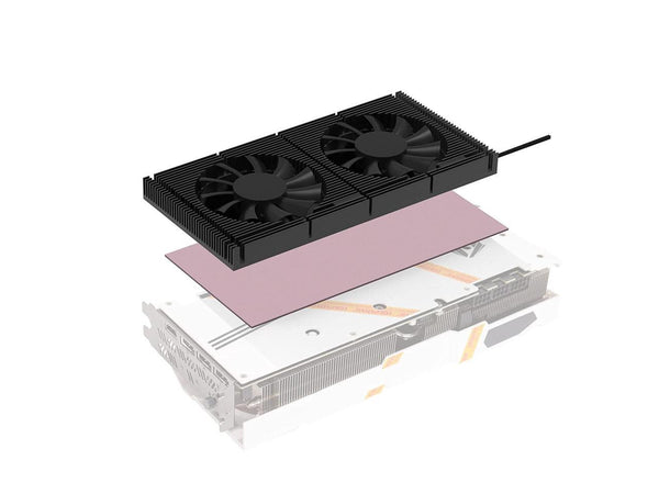 PANO-MOUNTS GPU Backplate Memory Radiator Aluminum Heatsink Cooler with Dual