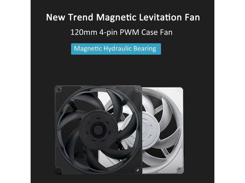 120mm Premium Magnetic Levitation High-Performance 4-Pin PWM PC Computer Case