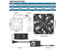 PANO-MOUNTS 12V 92mmx38mm 90mm Moisture-Proof Small Computer Muffin Exhaust Vent