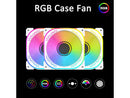 PANO-MOUNTS 120mm RGB Case Fans 12V Infinity Mirror Fan Quiet Gaming PC Computer