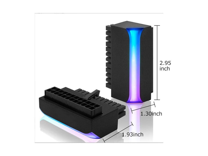 PANO-MOUNTS 24Pin ATX ARGB Adapter Light Effect Synchronization 90° Adapter Cap