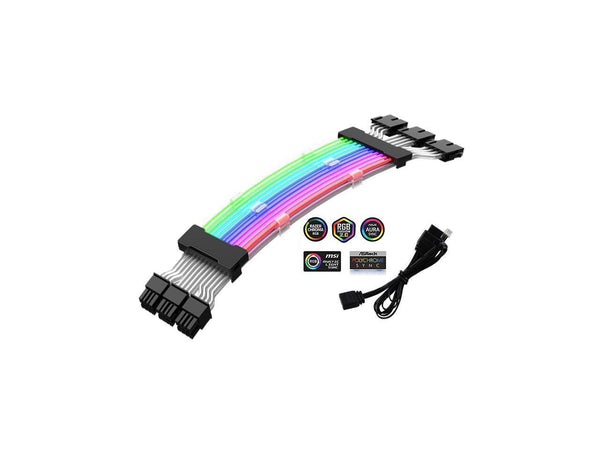 PANO-MOUNTS ATX RGB Extension Cable Triple 8Pin Graphics Card GPU Sleeved Cable