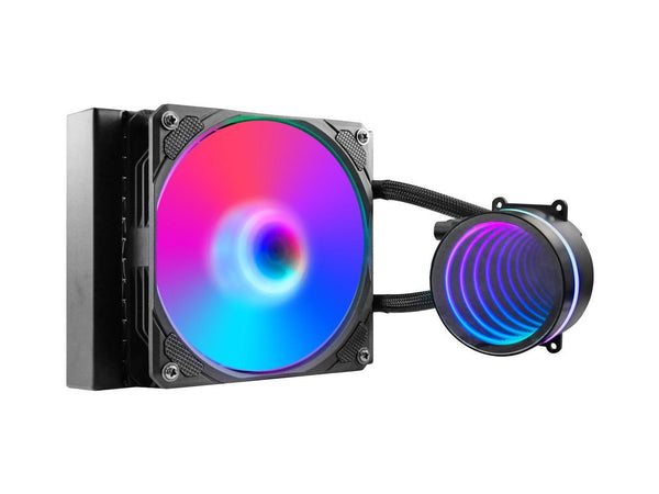 PANO-MOUNTS 120mm AIO CPU Liquid Cooler Water Cooling ARGB PWM Sync Infinite