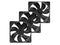 120 mm Fans 12V Computer PC Case Fan High Airflow 4Pin 4 Wire Square PWM CPU