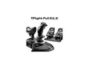 Thrustmaster T-Flight Full Kit Joystick Throttle Rudder Pedals 4460211 - Black