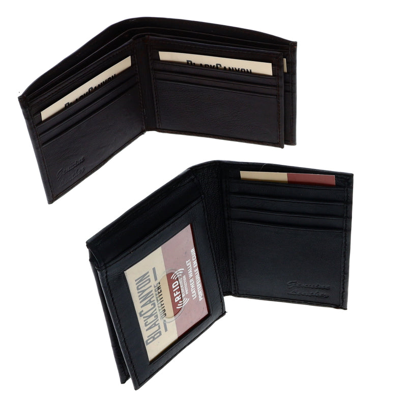 BlackCanyon Outfitters Leather Bifold Wallet for Men