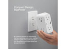 Belkin 6-Outlet Surge Protector Power Strip, Wall-Mountable with 6 AC Outlets,