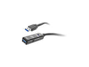 SIIG JU-CB0811-S1 Black USB 3.0 Active Repeater Cable w/ Power adapter