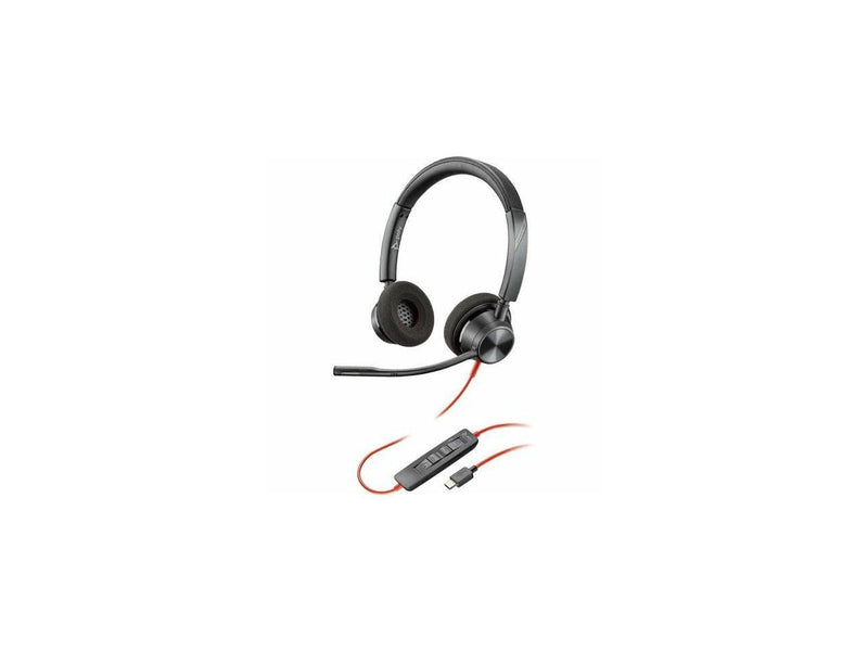 Poly Blackwire 3320 Headset - Stereo - USB Type C, Mini-phone (3.5mm) - Wired -