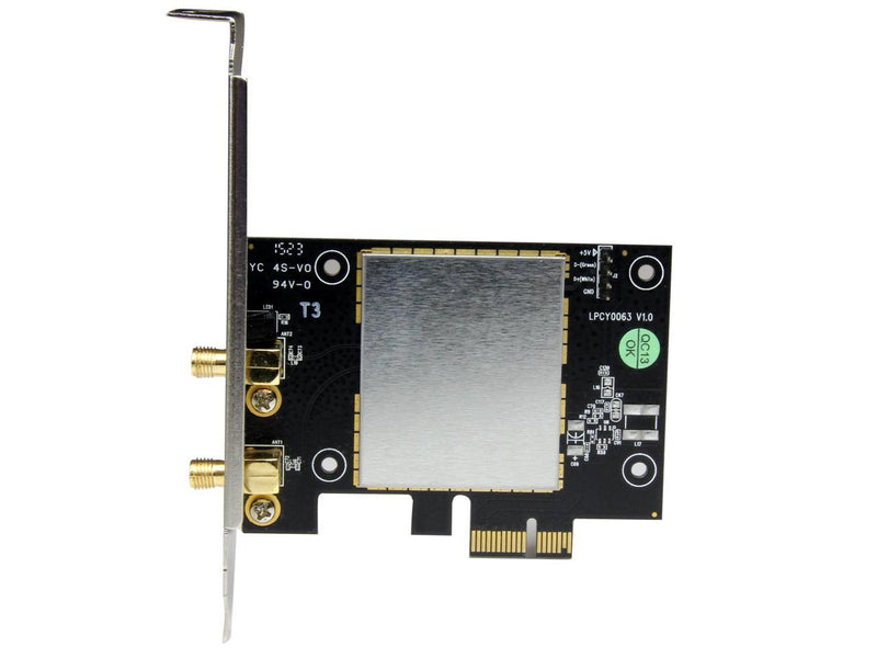 StarTech.com AC600 Wireless-AC Network Adapter - 802.11ac, PCI Express - Dual