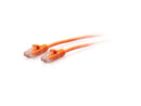 C2G 15ft Cat6a Snagless Unshielded UTP Slim Ethernet Patch Cable Orange C2G30179