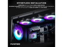 Phanteks Glacier One 360M25 G2 AIO Liquid CPU Cooler, Black, RGB Pump Cap