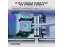 Phanteks Glacier One 360M25 G2 AIO Liquid CPU Cooler, White, RGB Pump Cap