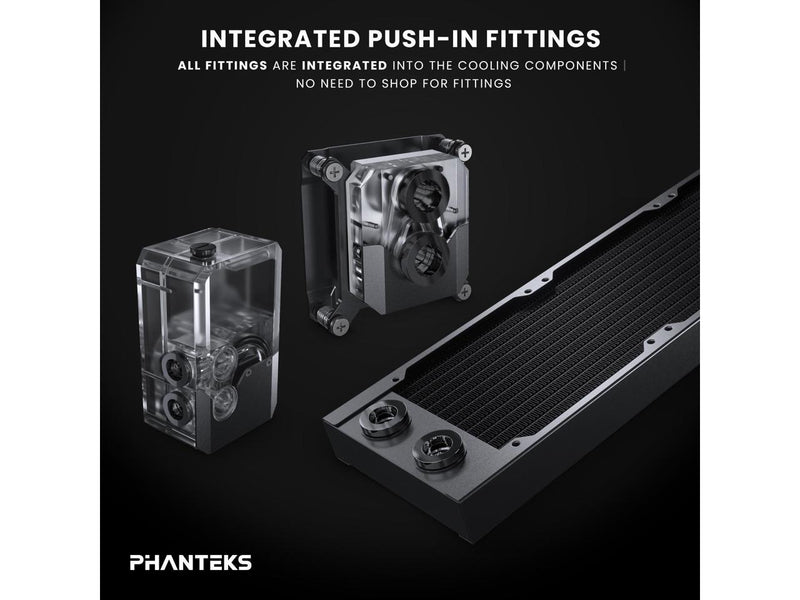 Phanteks Glacier EZ-Fit 360 SOFT-KIT, Complete DIY Water-Cooling Kit, CPU-Block,