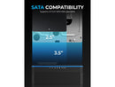 SABRENT USB 3.2 Type C M.2 PCIe NVMe + 2.5/3.5 Inch SSD & HDD Converter