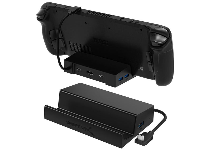 SABRENT 6-Port Docking Station for Steam Deck and USB C Devices with 95W PD3.0