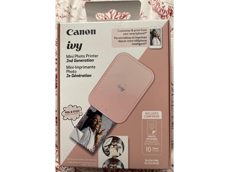 Canon Ivy 2 Mini Photo Printer, Print from Compatible iOS & Android Devices,