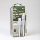 Built tough micro USB 6ft cable White