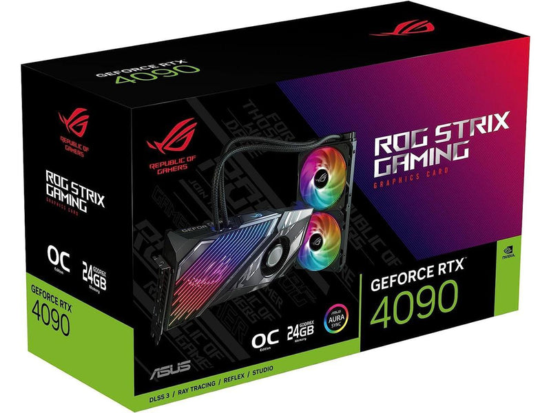 ASUS ROG Strix LC NVIDIA GeForce RTX 4090 OC Edition Gaming Graphics Card (PCIe