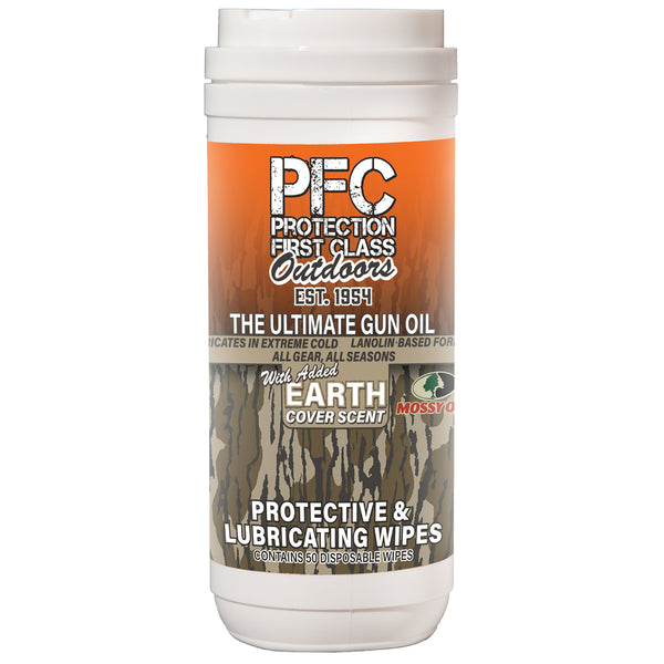 Pretreated Gun Oil Wipes with PFC Non-Toxic Earth Cover Scent Lanolin