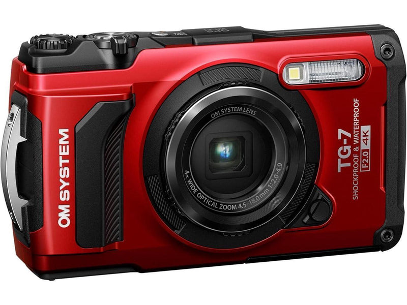 OM System Tough TG-7 (Red): 4K Video Recording in Underwater and Rugged