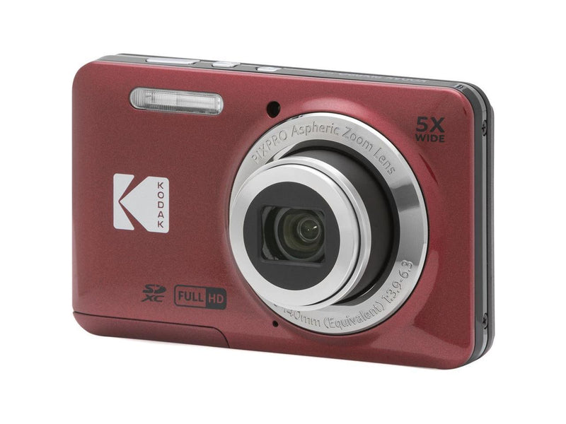 Kodak PIXPRO FZ55 Friendly Zoom Digital Camera, Red