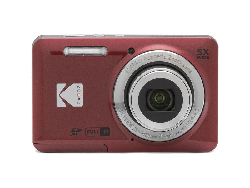 Kodak PIXPRO FZ55 Friendly Zoom Digital Camera, Red
