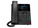 HP Poly VVX 250 IP Phone Corded- Corded Desktop Wall Mountable Black Model