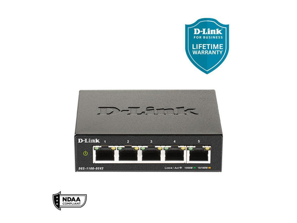 D-Link 8-Port Gigabit Smart Managed PoE+ Switch | 8 PoE+ Ports (64W) | Compact