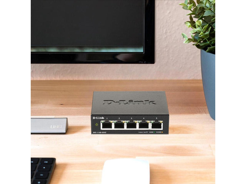 D-Link 5-Port Gigabit Smart Managed Switch | Web Managed | Cable Diagnostics |