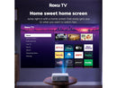 Aurzen Roku TV Smart Projector with Wifi and Bluetooth, Roku Streaming