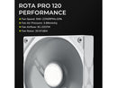 TRYX ROTA PRO 120 White 120mm Case Fan 4-Pin PWM LCP Material FDB Case Fan