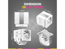 Sudokoo SK620 White AM5 Air Cooler: 6 Heatpipes Dual Tower CPU Air Cooler for