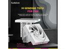 Sudokoo SK620 White AM5 Air Cooler: 6 Heatpipes Dual Tower CPU Air Cooler for